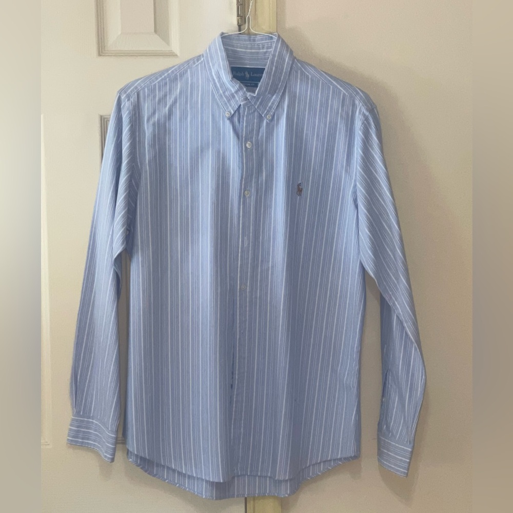 Ralph Lauren Light Blue Pinstripe Shirt